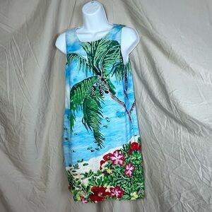 Tommy Bahama Coastal Comforts silk shift dress women’s size small